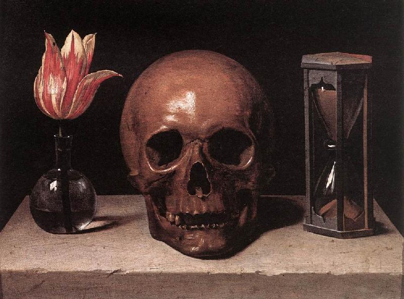 CERUTI, Giacomo Still-Life with a Skull  jg oil painting image